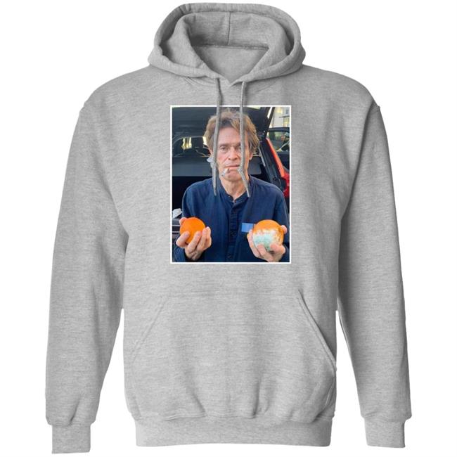 William Dafoe Smoking Cigarette With Two Oranges One Of Them Moldy Shirt William Dafoe Smoking Cigarette With Two Oranges One Of Them Moldy Shirt