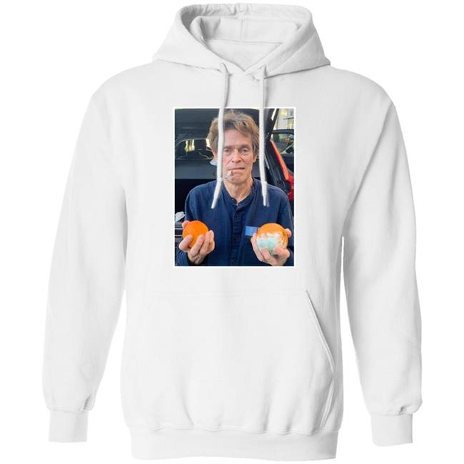 William Dafoe Smoking Cigarette With Two Oranges One Of Them Moldy Shirt William Dafoe Smoking Cigarette With Two Oranges One Of Them Moldy Shirt
