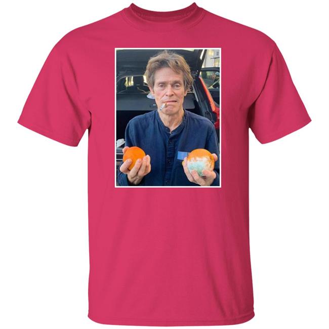 William Dafoe Smoking Cigarette With Two Oranges One Of Them Moldy Shirt William Dafoe Smoking Cigarette With Two Oranges One Of Them Moldy Shirt