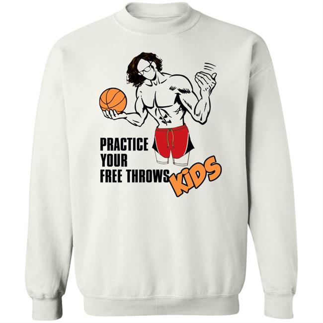 Nick Buccelli Practice Your Free Throws Kids Shirt No Dunks Nick Buccelli Practice Your Free Throws Kids Shirt No Dunks
