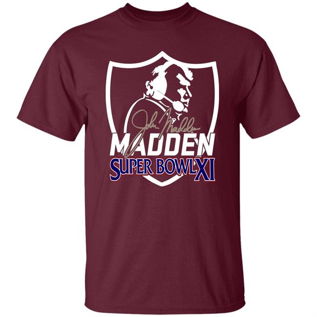 Madden Tribute Super Bowl Shirt Madden Tribute Shirt Madden Tribute Super Bowl Shirt Madden Tribute Shirt