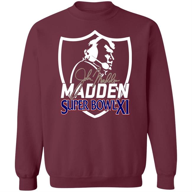 Madden Tribute Super Bowl Shirt Madden Tribute Shirt Madden Tribute Super Bowl Shirt Madden Tribute Shirt