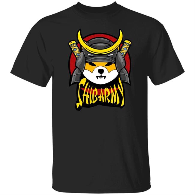 Shib Army Samurai Crypto Shiba Inu Coin Wallpaper Shirt Ryoshi Shibswag Shirt