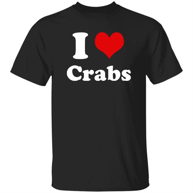 I Love Crabs Shirt Ashleygwinter I Heart Crabs Shirt