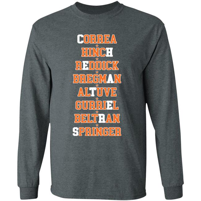 Correa Hinch Reddick Bregman Altuve Gurriel Beltran Springer Shirt Julio Urías Correa Hinch Reddick Bregman Altuve Gurriel Beltran Springer Shirt Julio Urías