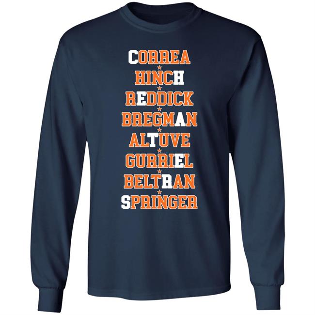 Correa Hinch Reddick Bregman Altuve Gurriel Beltran Springer Shirt Julio Urías Correa Hinch Reddick Bregman Altuve Gurriel Beltran Springer Shirt Julio Urías