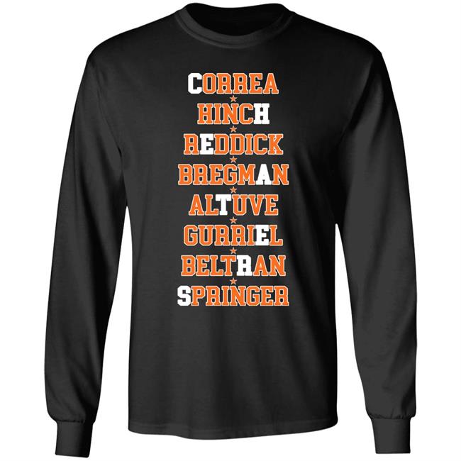 Correa Hinch Reddick Bregman Altuve Gurriel Beltran Springer Shirt Julio Urías Correa Hinch Reddick Bregman Altuve Gurriel Beltran Springer Shirt Julio Urías