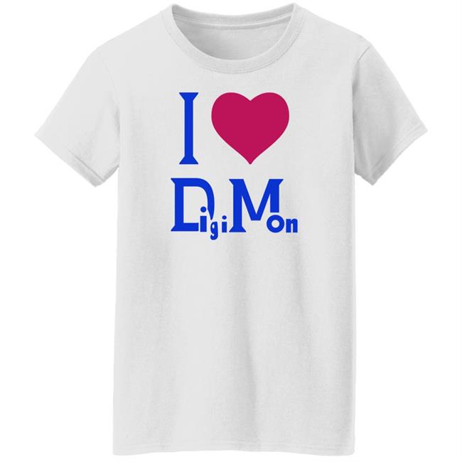 I Love Digimon Shirt Mizabitha I Love Digimon Shirt Mizabitha