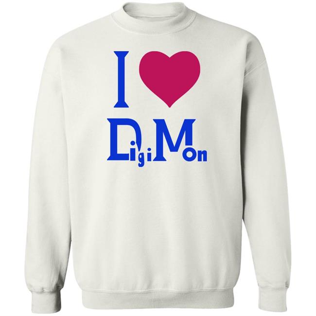 I Love Digimon Shirt Mizabitha I Love Digimon Shirt Mizabitha