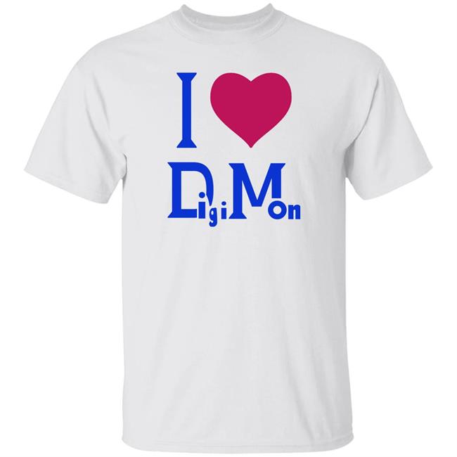 I Love Digimon Shirt Mizabitha I Love Digimon Shirt Mizabitha
