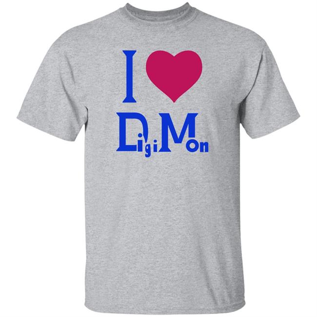 I Love Digimon Shirt Mizabitha I Love Digimon Shirt Mizabitha
