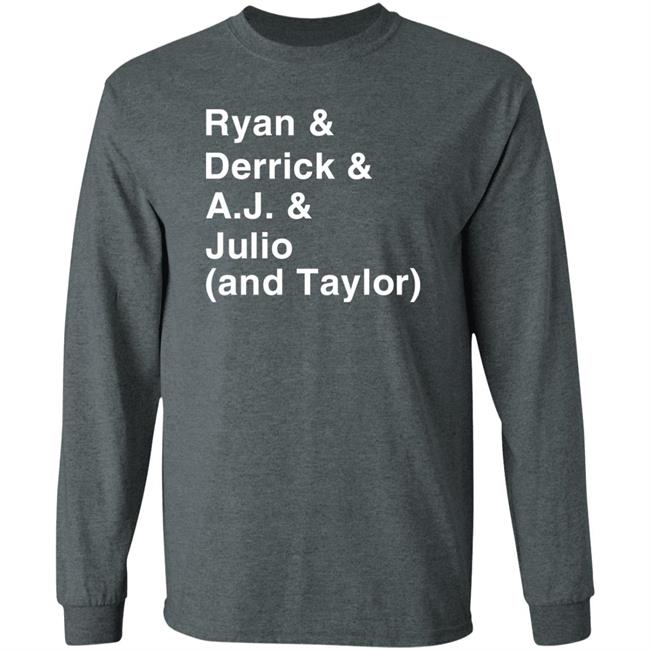 Ryan & Derrick & A.j & Julio And Taylor Shirt Iamzapgirl Ryan & Derrick & A.j & Julio And Taylor Shirt Iamzapgirl