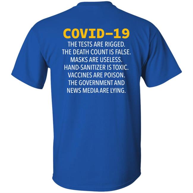 Covid 19 The Tests Are Rigged The Death Count Is False Shirt James Hawke