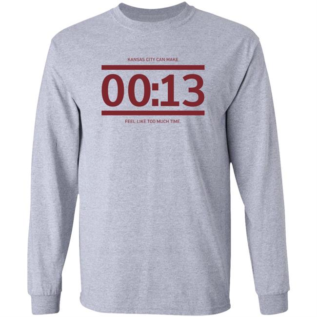 13 Seconds Chiefs Shirt Raygun Site Store Kc Can Make 00:13 Feel Like Too Much Time Shirt 13 Seconds Chiefs Shirt Raygun Site Store Kc Can Make 00:13 Feel Like Too Much Time Shirt