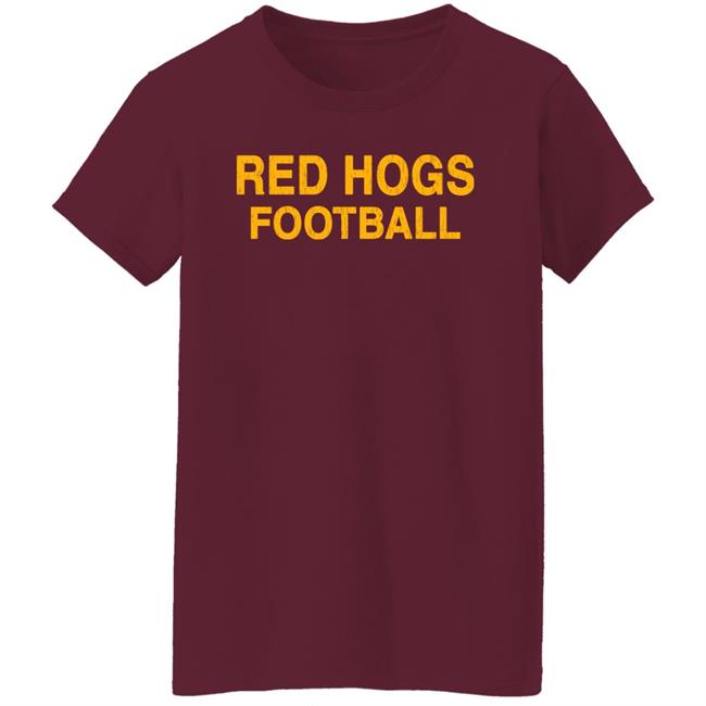 Red Hogs Football Shirt Sports Extra Red Hogs Football Shirt Sports Extra