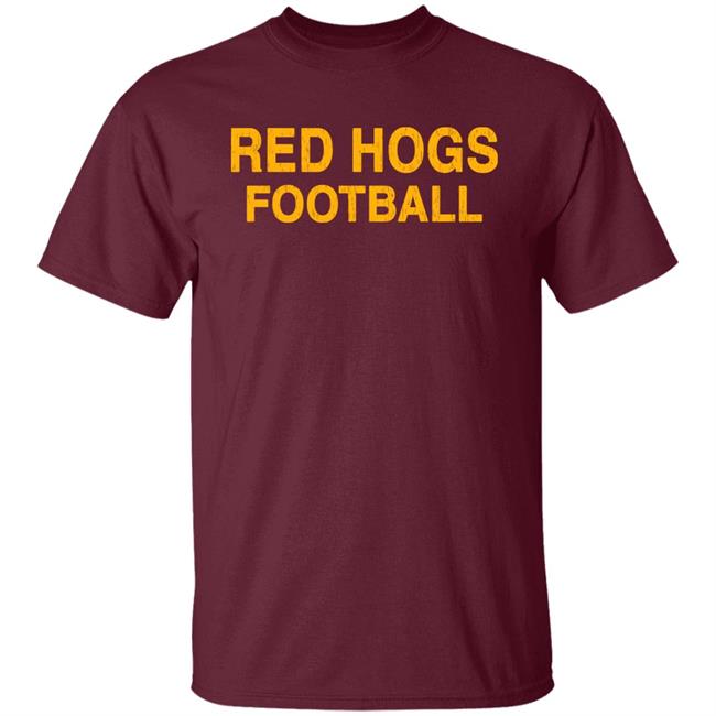 Red Hogs Football Shirt Sports Extra