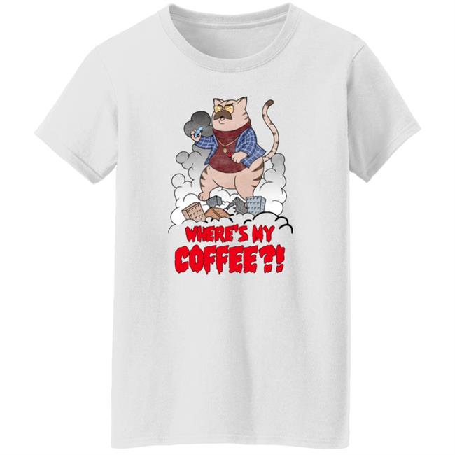 Barstool Sports Merch Where's My Coffee Pardon My Take Catzilla Tee Shirt Big Cat (3-0 In Goty’S) Barstool Sports Merch Where's My Coffee Pardon My Take Catzilla Tee Shirt Big Cat (3-0 In Goty’S)