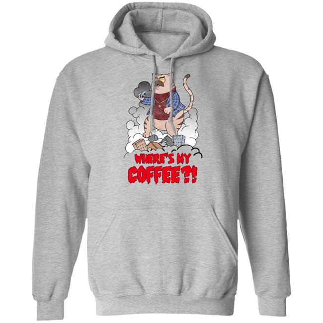 Barstool Sports Merch Where's My Coffee Pardon My Take Catzilla Tee Shirt Big Cat (3-0 In Goty’S) Barstool Sports Merch Where's My Coffee Pardon My Take Catzilla Tee Shirt Big Cat (3-0 In Goty’S)