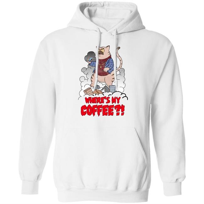 Barstool Sports Merch Where's My Coffee Pardon My Take Catzilla Tee Shirt Big Cat (3-0 In Goty’S) Barstool Sports Merch Where's My Coffee Pardon My Take Catzilla Tee Shirt Big Cat (3-0 In Goty’S)