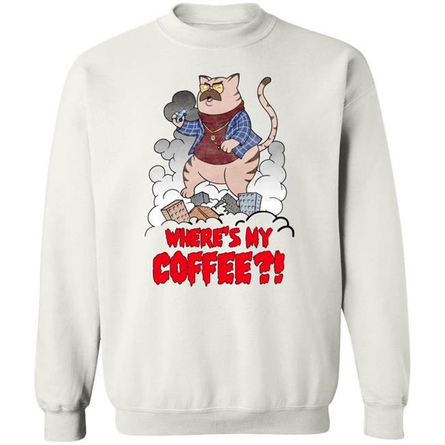 Barstool Sports Merch Where's My Coffee Pardon My Take Catzilla Tee Shirt Big Cat (3-0 In Goty’S) Barstool Sports Merch Where's My Coffee Pardon My Take Catzilla Tee Shirt Big Cat (3-0 In Goty’S)