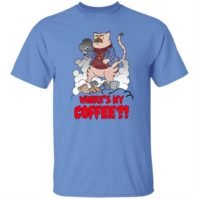 Barstool Sports Merch Where's My Coffee Pardon My Take Catzilla Tee Shirt Big Cat (3-0 In Goty’S) Barstool Sports Merch Where's My Coffee Pardon My Take Catzilla Tee Shirt Big Cat (3-0 In Goty’S)