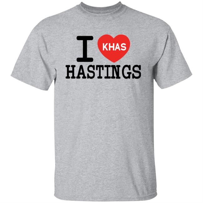 Brad Beahm I Love Khas Hasting Shirt Khas Radio Merch