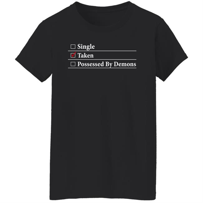 Single Taken Possessed By Demons Shirt Larian Merch Larian Studios Crossed The Ebonlake Single Taken Possessed By Demons Shirt Larian Merch Larian Studios Crossed The Ebonlake