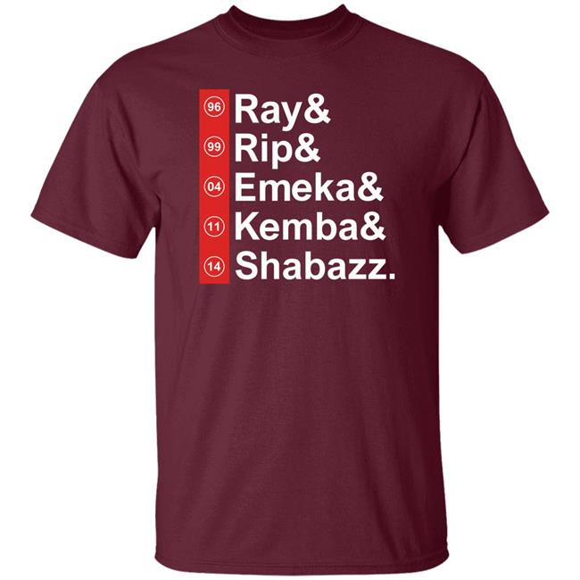 Ray Rip Emeka Kemba Shabazz Shirt Brian Pellegatto Ray Rip Emeka Kemba Shabazz Shirt Brian Pellegatto