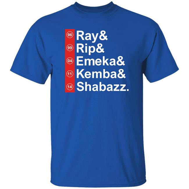 Ray Rip Emeka Kemba Shabazz Shirt Brian Pellegatto Ray Rip Emeka Kemba Shabazz Shirt Brian Pellegatto