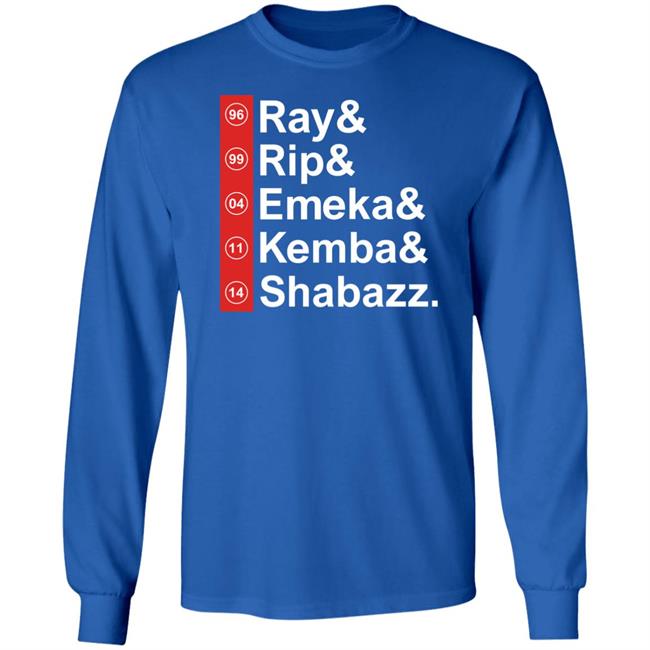 Ray Rip Emeka Kemba Shabazz Shirt Brian Pellegatto Ray Rip Emeka Kemba Shabazz Shirt Brian Pellegatto