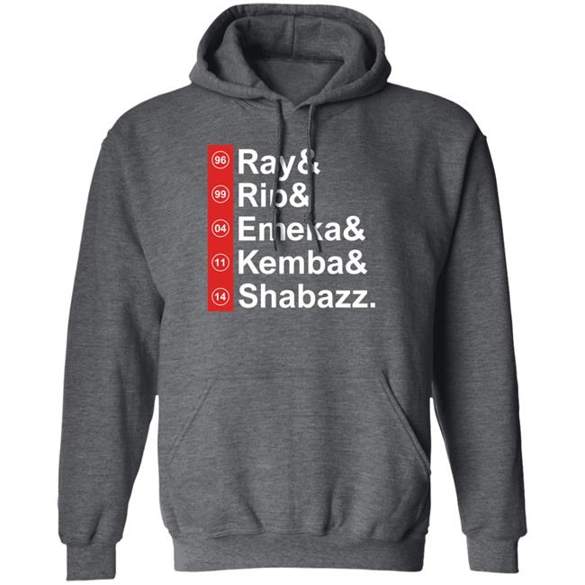 Ray Rip Emeka Kemba Shabazz Shirt Brian Pellegatto Ray Rip Emeka Kemba Shabazz Shirt Brian Pellegatto