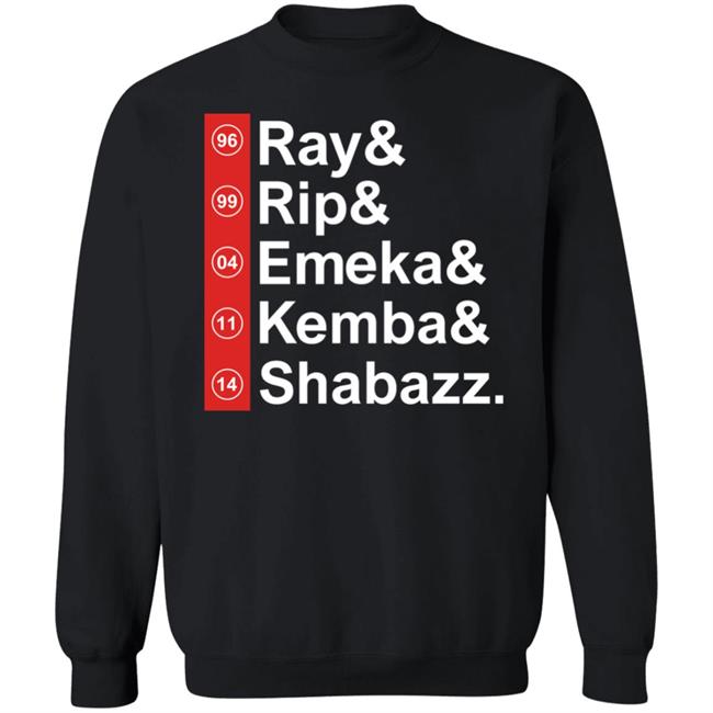 Ray Rip Emeka Kemba Shabazz Shirt Brian Pellegatto Ray Rip Emeka Kemba Shabazz Shirt Brian Pellegatto