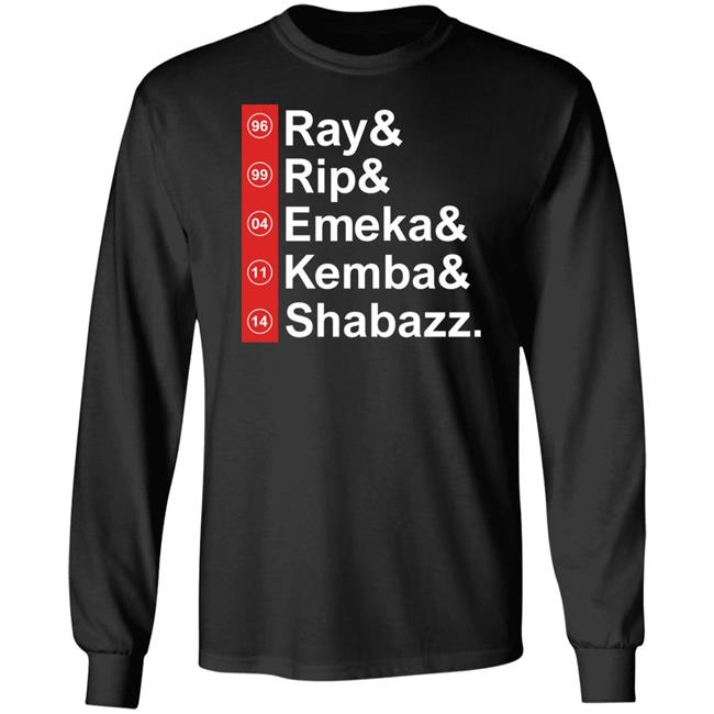 Ray Rip Emeka Kemba Shabazz Shirt Brian Pellegatto Ray Rip Emeka Kemba Shabazz Shirt Brian Pellegatto