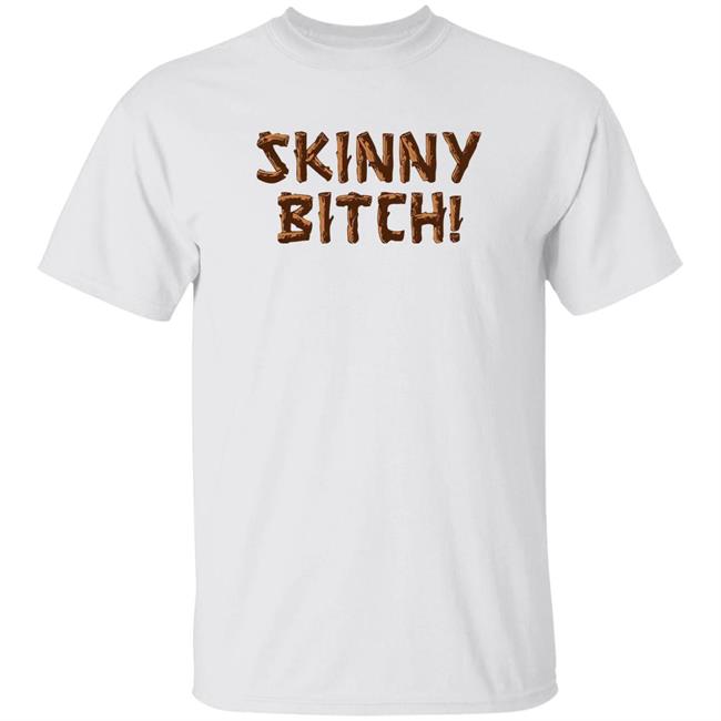 Skinny Bitch Shirt As Worn By Lindsay Lohan - Skinny Bitch Y2k Slogan Shirt