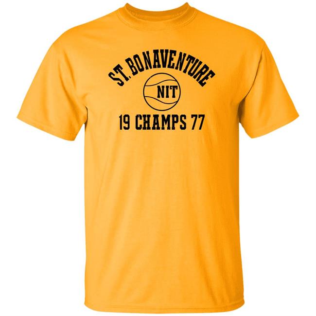 Sports Locker Shop St. Bonaventure 1977 Nit Champs Shirt Bonnies Men's Basketball