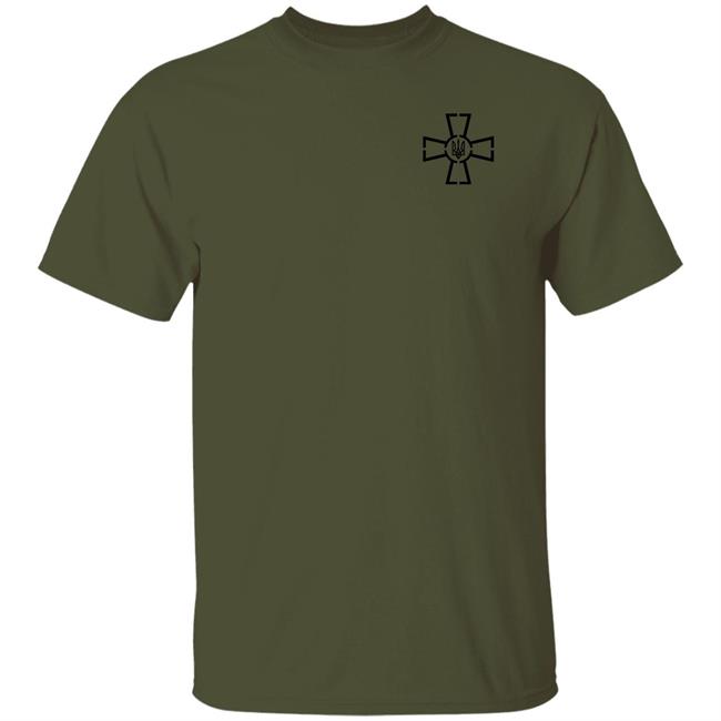 Stonekettle President Zelenskyy Wearing Ukrainian Air Force Symbol Shirt Ukrainian President Wearing Ukrainian Armed Forces Shirt Zelensky Green T Shirt
