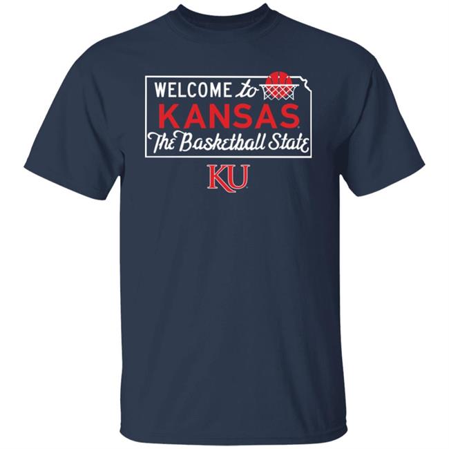 Basketball State Tee Welcome To Kansas The Baseball State Shirt Charlie Hustle Store