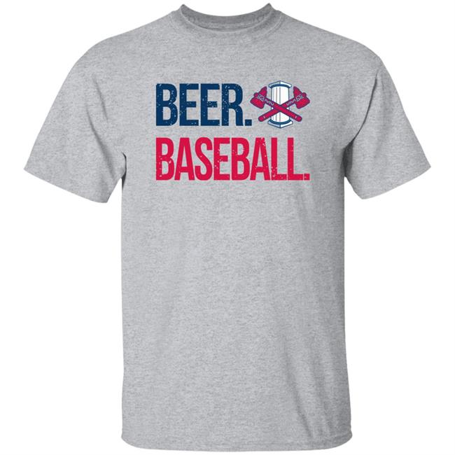 Rome Braves Beer Baseball Shirt RomeBraves.MilbStore