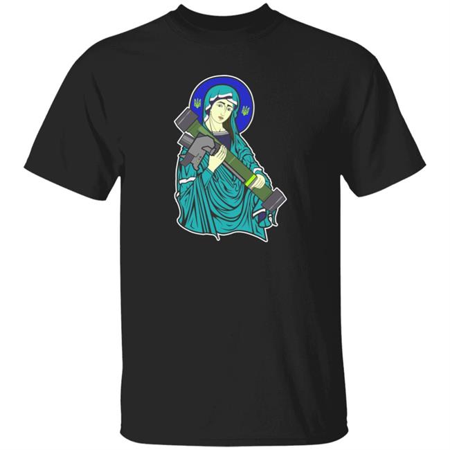 Christian Borys Saint Javelin Shirt Saint Javelin The Protector Of Ukraine Shirt Peace Love Ukrainian