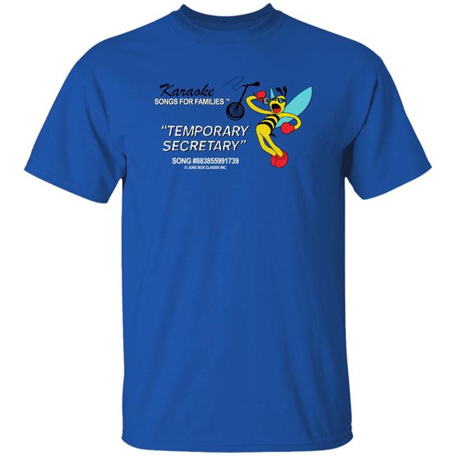 Temporary Secretary Shirt Mega64 Merch Karaoke Songs For Families Temporary Secretary Shirt