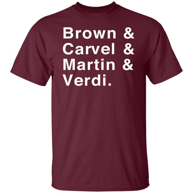 Brown Carvel Martin Verdi Shirt UMass Athletics