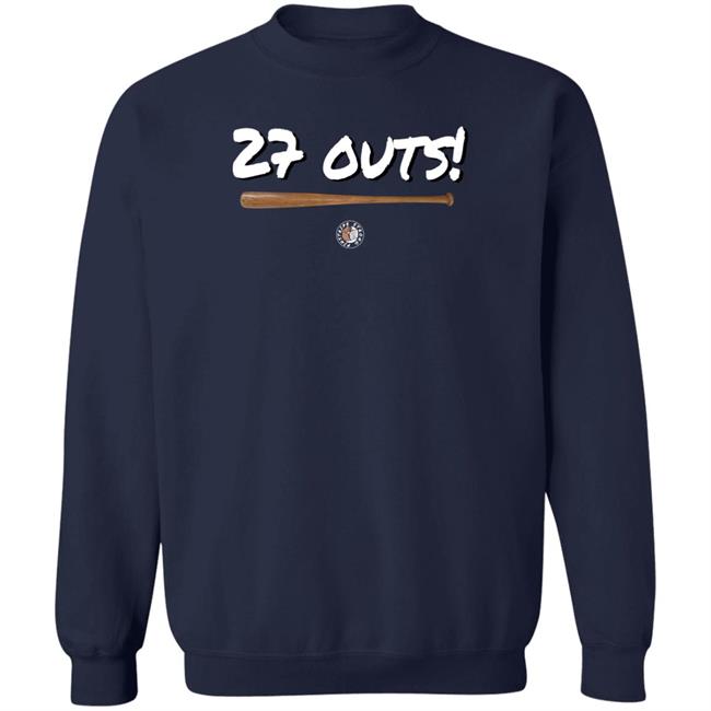Jomboy Media Merch Pinstripe Strong 27 Outs Shirt Joezmcfly