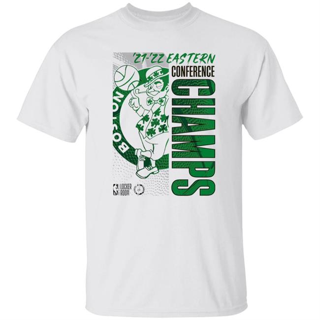 Boston Celtics 2022 Eastern Conference Champions Locker Room T-Shirt Boston Celtics Championship Shirt