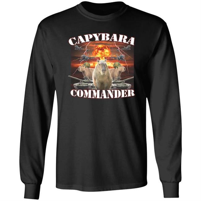 Capybara Commander Shirt Hard Shirts Merch Hardshirts777 Tiktok
