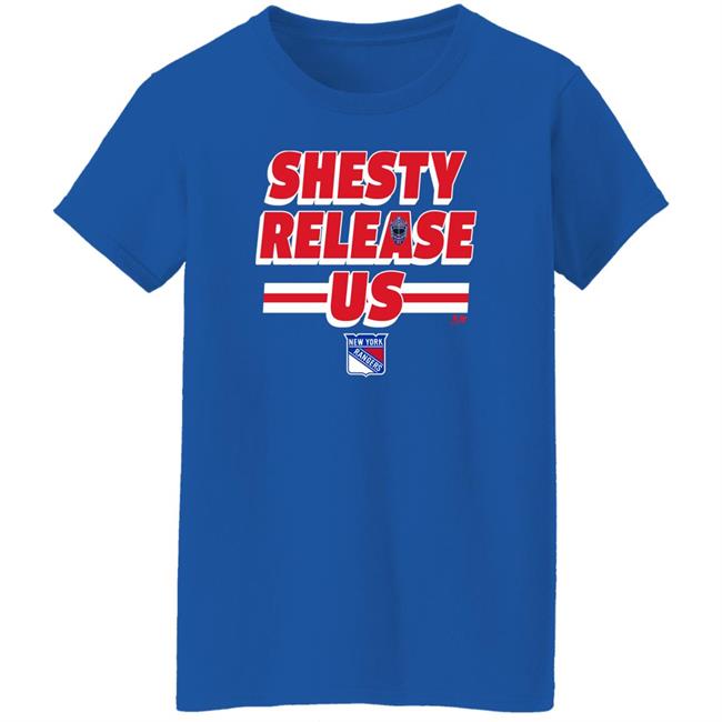 New York Rangers Shesty Release Us Shirt Msg Official Store Igor Shesterkin