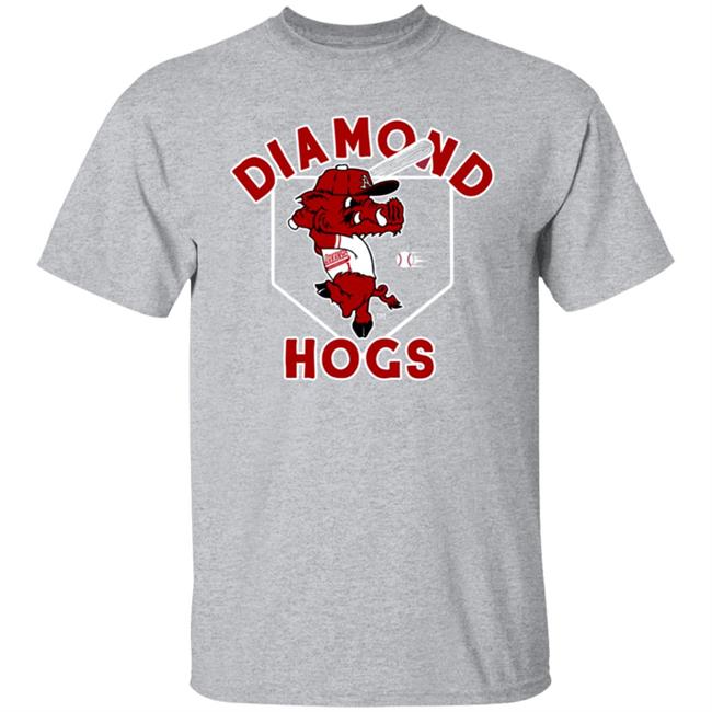 Home Field Apparel Diamond Hogs Shirt Arkansas Diamond Hogs Vintage Tee Shirt