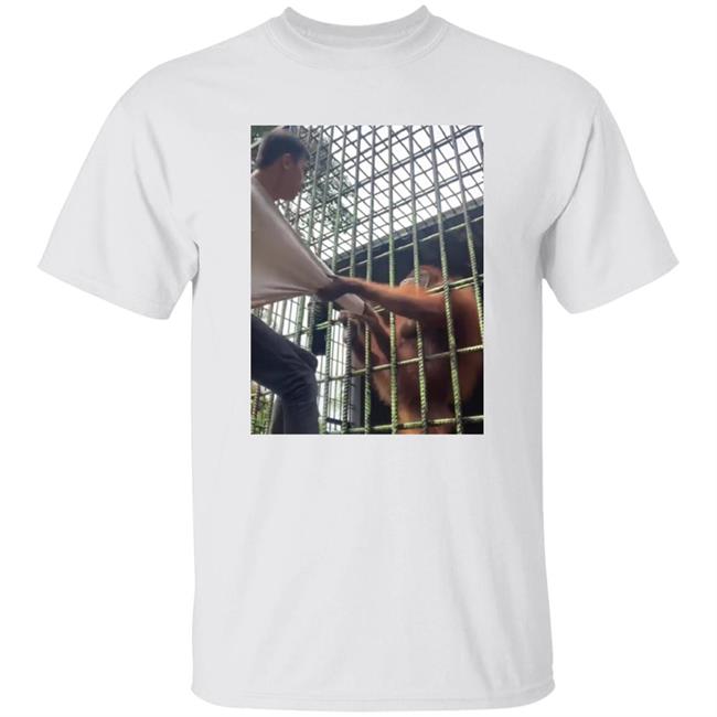 Orangutan Grabs Man Shirt Orangutan Attacking Man Through Cage At Zoo Shirt Orangutan Attacking Man Through Cage At Zoo Shirt Orangutan Grabs Man Shirt