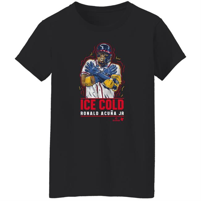 Ronald Acuña Jr Ice Cold Trending Shirt Atlanta Hawks Breakingt Merch