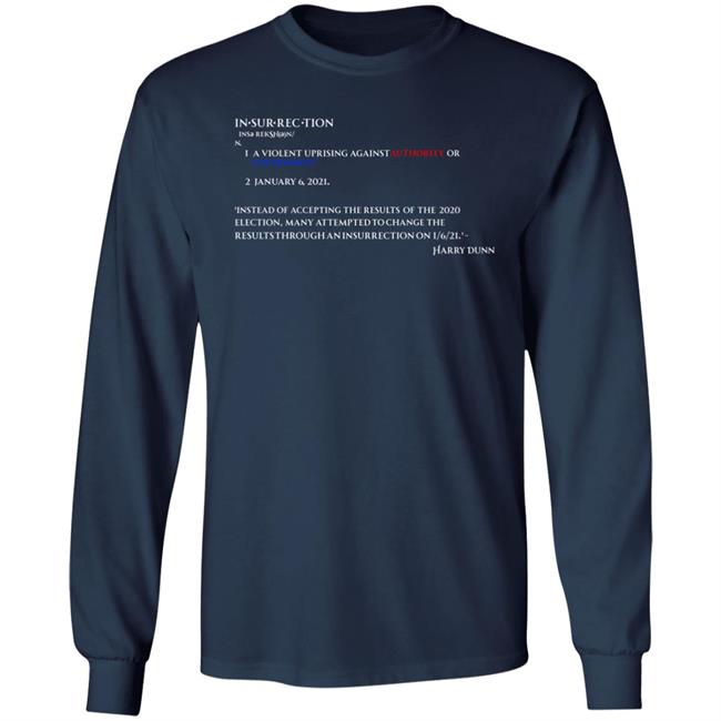 Insurrection Definition Shirt U.S. Capitol Police Officer Harry Dunn Insurrection Definition Shirt