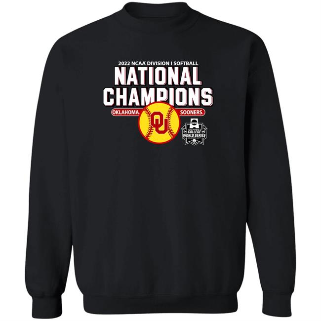 The Sooner Shop Men's Champion Charcoal Oklahoma Sooners 2022 Ncaa Softball T Shirt National Championship Shirt
